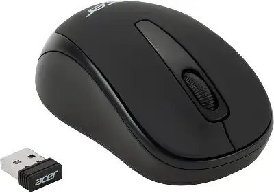 Мышь Acer OMR133 черный оптическая 1000dpi беспров. USB для ноутбука 3but (ZL.MCEEE.01G)