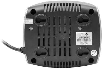 Стабилизатор POWERMAN AVS 1000C, ступенчатый регулятор, 1000ВА/500Вт, 150-280В, максимальный входной ток 8А, 2 евророзетки, IP-20, напольный, 151мм х 126мм х 123мм, 2 кг./ Stabilizer POWERMAN AVS 1000C, step-type regulator, 1000VA / 500W, 150-280V, the ma