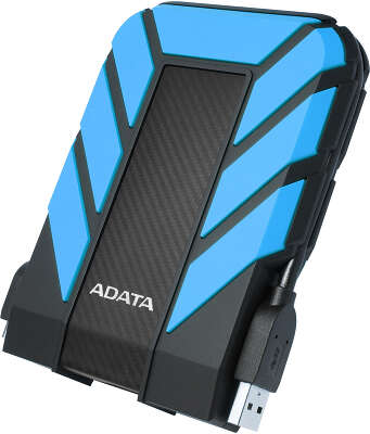 Внешний жесткий диск/ Portable HDD 1TB ADATA HD710 Pro (Blue), IP68, USB 3.2 Gen1, 133x99x22mm, 270g /3 года/
