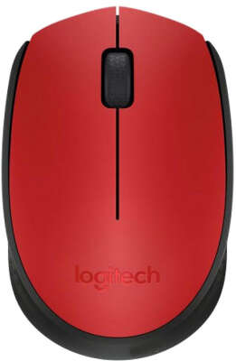 Мышь беспроводная Logitech Wireless Mouse M171 Red USB (910-004645)
