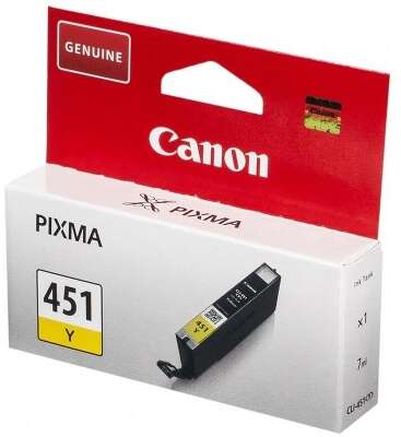 Canon CLI-451Y 6526B001 Картридж для PIXMA iP7240/MG6340/MG5440, Желтый (Yellow), 344стр.