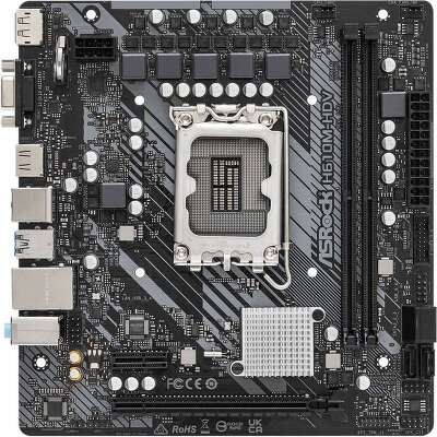 Материнская плата ASRock H610M-HDV (LGA1700/H610/2xDDR4/mATX/VGA, HDMI, DP) (H610M-HDV)