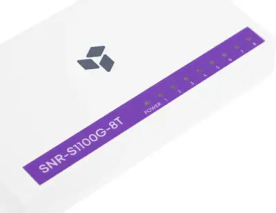 Коммутатор SNR SNR-S1100G-8T (L2) 8x1Гбит/с неуправляемый