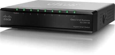 Коммутатор Cisco SG200-08 8-port 10/100/1000