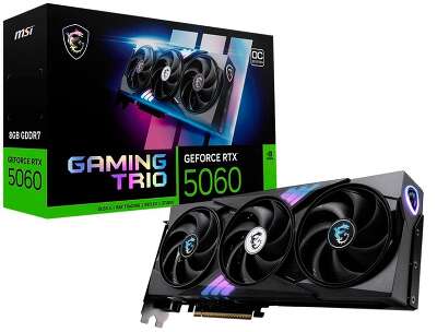 Видеокарта PCIE16 RTX5060 8GB RTX 5060 8G GAMING TRIO OC MSI