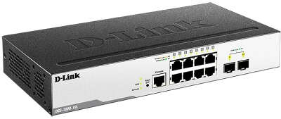 Коммутатор D-Link DGS-3000-10L/B1A 8G 2SFP управляемый