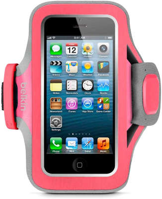 Чехол спортивный для iPhone 6/6S/7 Belkin Slim-Fit Plus Armband, розовый [F8W499BTC01]