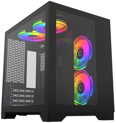 Корпус PowerCase Vision Micro, черный, mATX, Без БП (CVBM-L4)