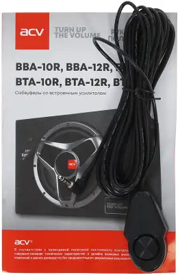 Сабвуфер автомобильный ACV BTA-12R 150Вт активный (30см/12