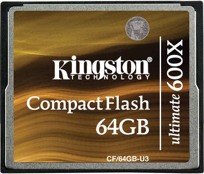 Карта памяти 64 Гб Compact Flash Kingston Ultimate 600x [CF/64GB-U3]