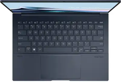 Ноутбук Asus Zenbook 14 OLED UX3405MA-QD1016 Core Ultra 9 185H 32Gb SSD512Gb Intel Arc 14" OLED FHD+ (1920x1200) без ОС blue WiFi BT Cam Bag (90NB11R1-M01UB0)