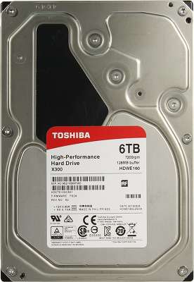 Жесткий диск Toshiba SATA-III 6Tb HDWE160EZSTA X300 (7200rpm) 128Mb 3.5" Rtl