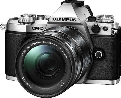 Цифровая фотокамера Olympus OM-D E-M5 Mark II Silver kit (M.Zuiko 14-150 мм f/4.0-5.6)