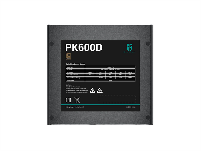 Блок питания Deepcool GAMERSTORM PK600D (ATX 2.4, 600W, PWM 120mm fan, Active PFC+DC to DC, 80+ BRONZE) RET