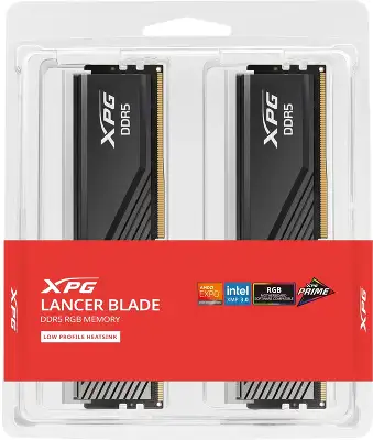 Память DDR5 2x16GB 6000MHz A-Data AX5U6000C3016G-DTLABRBK XPG Lancer Blade RGB RTL Gaming PC5-48000 CL30 DIMM ECC 288-pin 1.35В kit dual rank с радиатором Ret