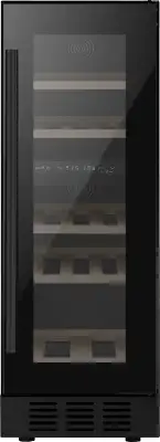 Винный шкаф Weissgauff WWCI-16 DB DualZone 1-нокамерн. черный глянц. (438723)