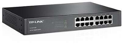 TP-Link TL-SG1016D Коммутатор с 16 гигабитными портами для размещения на столе или в стойке