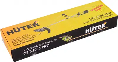 Триммер электрический Huter GET-2000 PRO 2000Вт разбор.штан. реж.эл.:леска/нож (в компл.:Защитные очки)