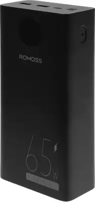Мобильный аккумулятор Romoss PEA40 Pro 40000mAh QC3.0/PD3.0 65W 3A 2xUSB-A/USB-C черный (6936857201076)