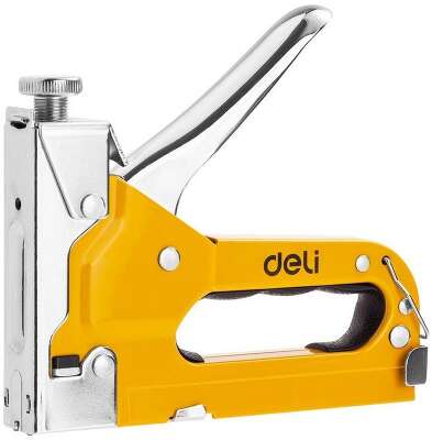 Мебельный степлер Deli DL238104 с набором скоб (2000шт D-тип, 2000шт Т-тип, 2000шт U-тип)
