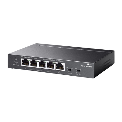 коммутатор TP-Link TL-SG1005P-PD, 5-Port Gigabit Desktop Switch with 1-Port PoE++ In and 4-Port PoE+ Out