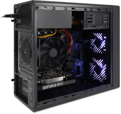 ПК IRU Game 510H6SEA MT Ryzen 5 5600 (3.5) 32Gb SSD512Gb RTX4060 8Gb FreeDOS GbitEth 500W черный (2073977)