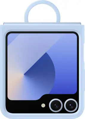 Чехол (клип-кейс) Samsung для Samsung Galaxy Z Flip6 Silicone Case Flip 6 (F741) голубой (EF-PF741TLEGRU)
