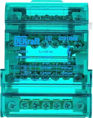 Кросс-модуль на DIN-рейку 4х7 групп, 100А ШН-103 DEKra