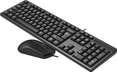 Клавиатура + мышь A4Tech KK-3330S клав:черный мышь:черный USB (KK-3330S USB (BLACK))
