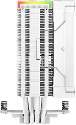 Кулер для процессора DEEPCOOL AK400 DIGITAL WH LGA1700/1200/115X/AM5/AM4 (18шт/кор, TDP 220W, PWM, Fan 120mm, 4 тепл. трубки, ARGB, белый) RET (R-AK400-WHADMN-G)