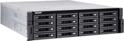 Сетевое хранилище QNAP TVS-EC1680U-SAS-RP-16G Сетевой RAID-накопитель, 16 отсека для HDD, стоечное исполнение,