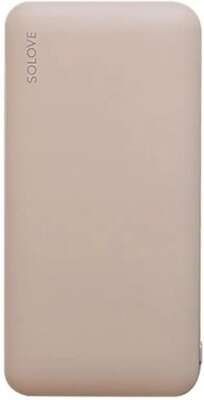 Мобильный аккумулятор Solove 001M+ 10000mAh QC3.0 10.5W 2.1A 2xUSB-A розовый (001M+ PINK RUS)