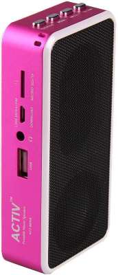 Колонки с FM Activ ACT-MD09 (pink)
