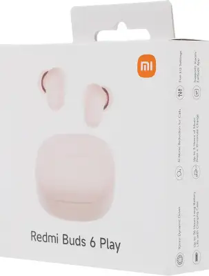 Гарнитура внутриканальные Xiaomi Redmi Buds 6 Play розовый беспроводные bluetooth в ушной раковине (BHR8775GL)