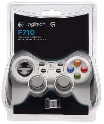 LOGITECH Геймпад беспроводной F710 - серебристый
