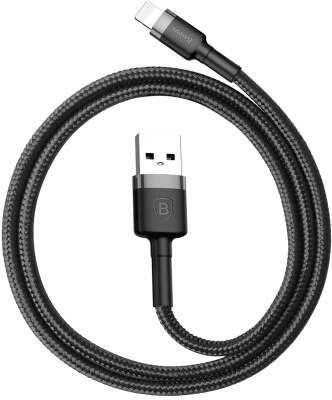 Кабель Baseus USB to Lightning, 2 м, Black/Grey [CALKLF-CG1]