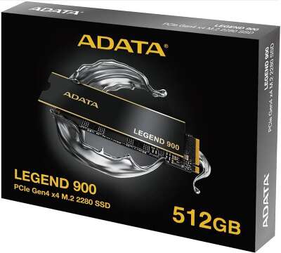 Твердотельный диск 512GB A-DATA LEGEND 900, M.2 2280, PCI-E 4x4, [R/W -6200/2300 MB/s] 3D-NAND (Works with PS5)