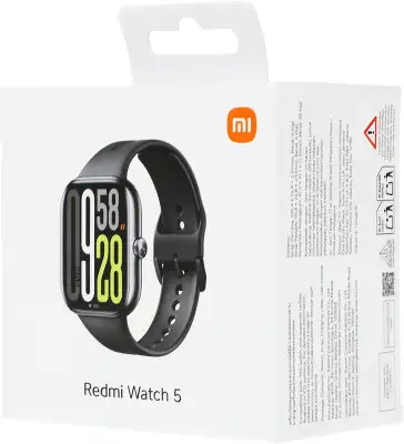Смарт-часы Xiaomi Redmi Watch 5 2.07" AMOLED корп.черный рем.черный разм.брасл.:135-205мм (BHR9389GL)
