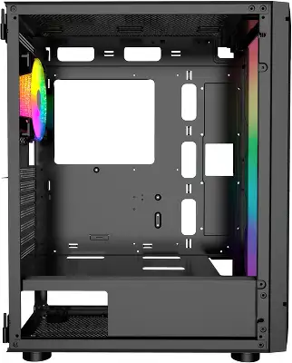 Корпус GMNG OGC-G130 черный без БП E-ATX 5x120mm 2xUSB2.0 1xUSB3.0 audio bott PSU