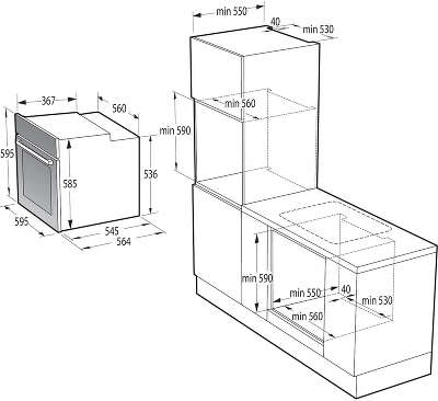 Духовой шкаф электрический Gorenje BSA6747A04X