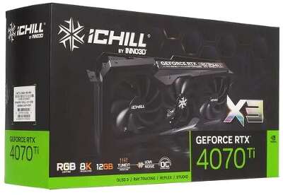 Видеокарта Inno3D NVIDIA nVidia GeForce RTX 4070Ti ICHILL X3 12Gb DDR6X PCI-E HDMI, 3DP