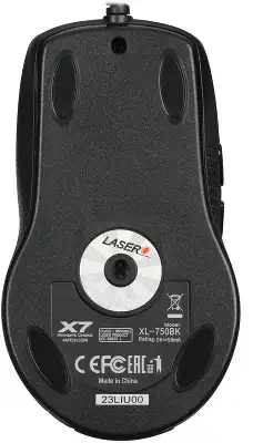 Мышь A4Tech XL-750BK черный лазер. 3600dpi USB2.0 6but (XL-750BK USB)