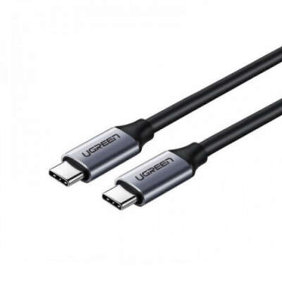 Кабель UGREEN US161 (50751) USB 3.2 Type C Male to C Male Cable Nickel Plating Aluminum Shell. 1,5м. серый