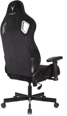 Кресло игровое Knight Outrider черный Light-20 с подголов. крестов. металл