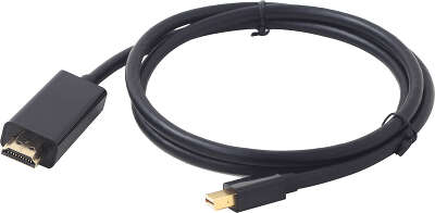 Кабель mDP->HDMI Cablexpert CC-mDP-HDMI-6, 20M/19M, DP v.1.2, 4K,1.8м, черный, позол.разъемы, пакет