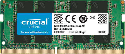 Модуль памяти DDR4 SODIMM 32Gb DDR2666 Crucial (CT32G4SFD8266)