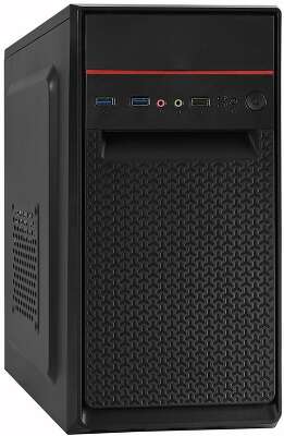 Корпус ExeGate BAA-107U, черный, Micro-ATX, Без БП (EX283060RUS)