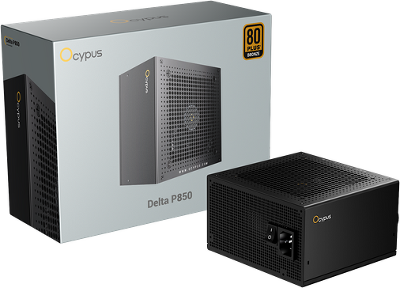 Блок питания Ocypus Delta P850, 850W, APFC, 80+ Bronze, ATX 3.1, 120mm Fan (P850-BF)