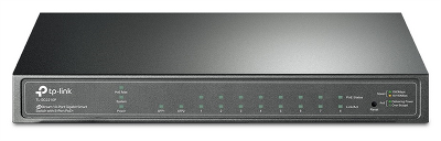 коммутатор TP-Link SG2210P, Omada™ 8-Port Gigabit Smart PoE+ Switch with 2 SFP Slots, 58 W PoE