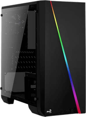 Корпус AeroCool Cylon Mini Tempered Glass, черный, mATX, Без БП (4718009152359)